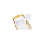 Broderie Anglaise Deluxe Cotbed Quilt & Bumper Set-White