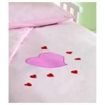 Saplings Cot Bed Duvet Cover & Pillowcase Set-Hearts