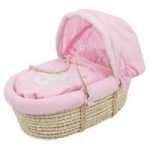 Obaby B is for Bear Moses Basket-Pink (New)