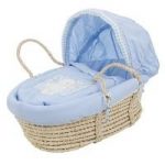 Obaby B is for Bear Moses Basket-Blue (New)