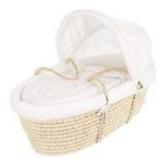 Obaby B is for Bear Moses Basket-White (New)