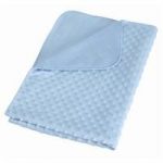Baroo Luxury Bubble Fleece Pram Blanket-Blue