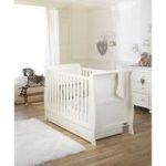 Mee Go Sleep Sleigh Cotbed-Ivory + FREE Underbed Drawer!