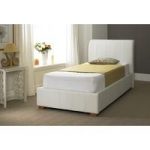 Master Beds Leather Ottoman 3’0 (Single Bed)-White