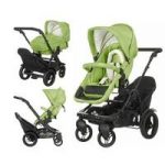 Obaby ZeZu MULTI 3in1 Tandem Travel System-Lime (New) + FREE RIDE ON BOARD!