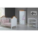 Obaby B is for Bear 3pc Single Roomset-White with Pine Trim (New)