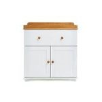 Obaby Closed Changing Unit-White with Pine Trim (New)